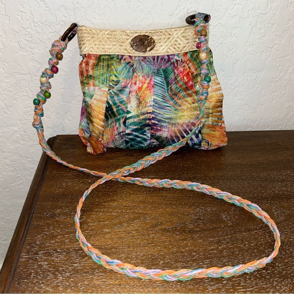 Cappelli Straworld Tropical Print Crossbody Shoulder Purse Bag